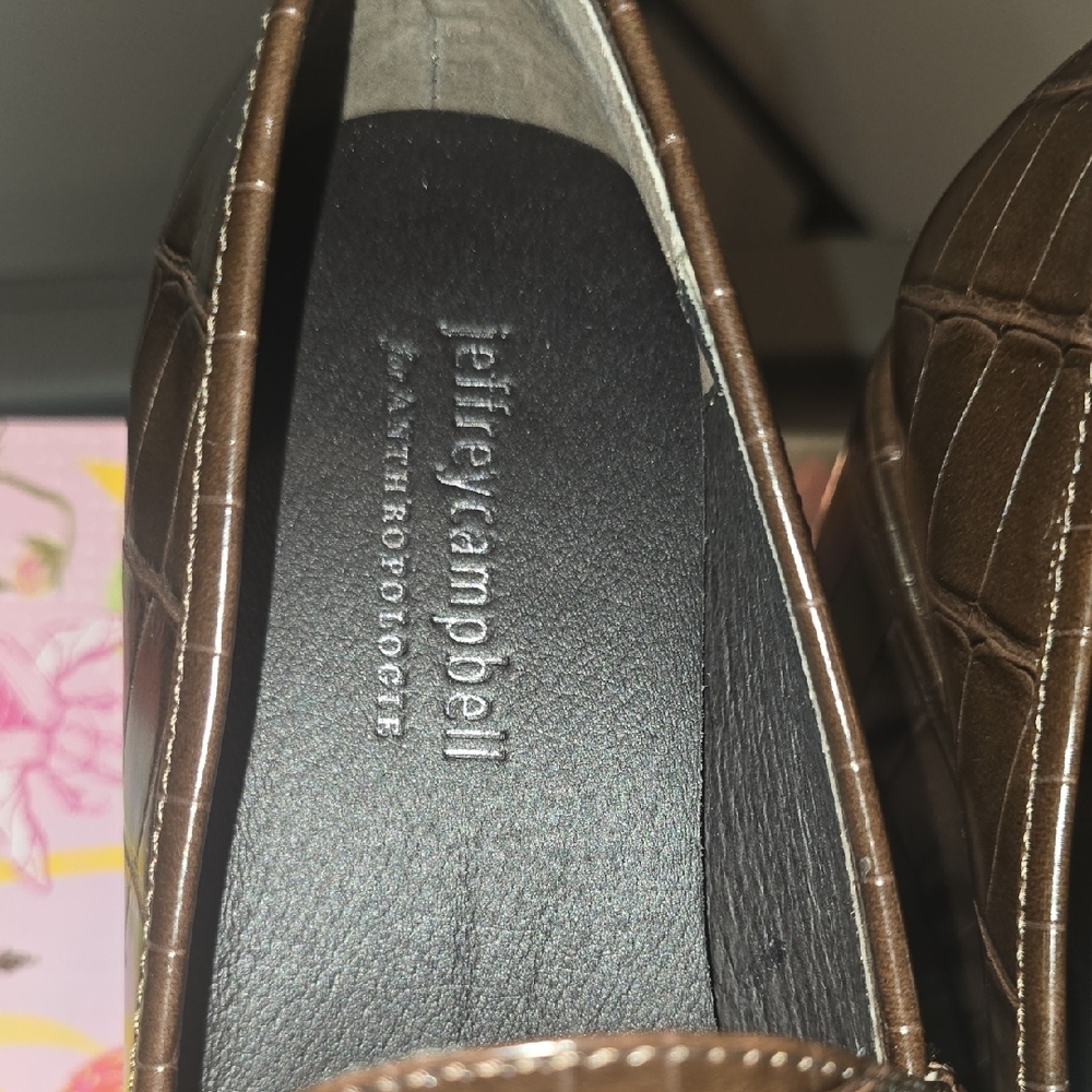 Jeffrey Campbell Dark Brown Croc Loafers - Picture 4 of 11